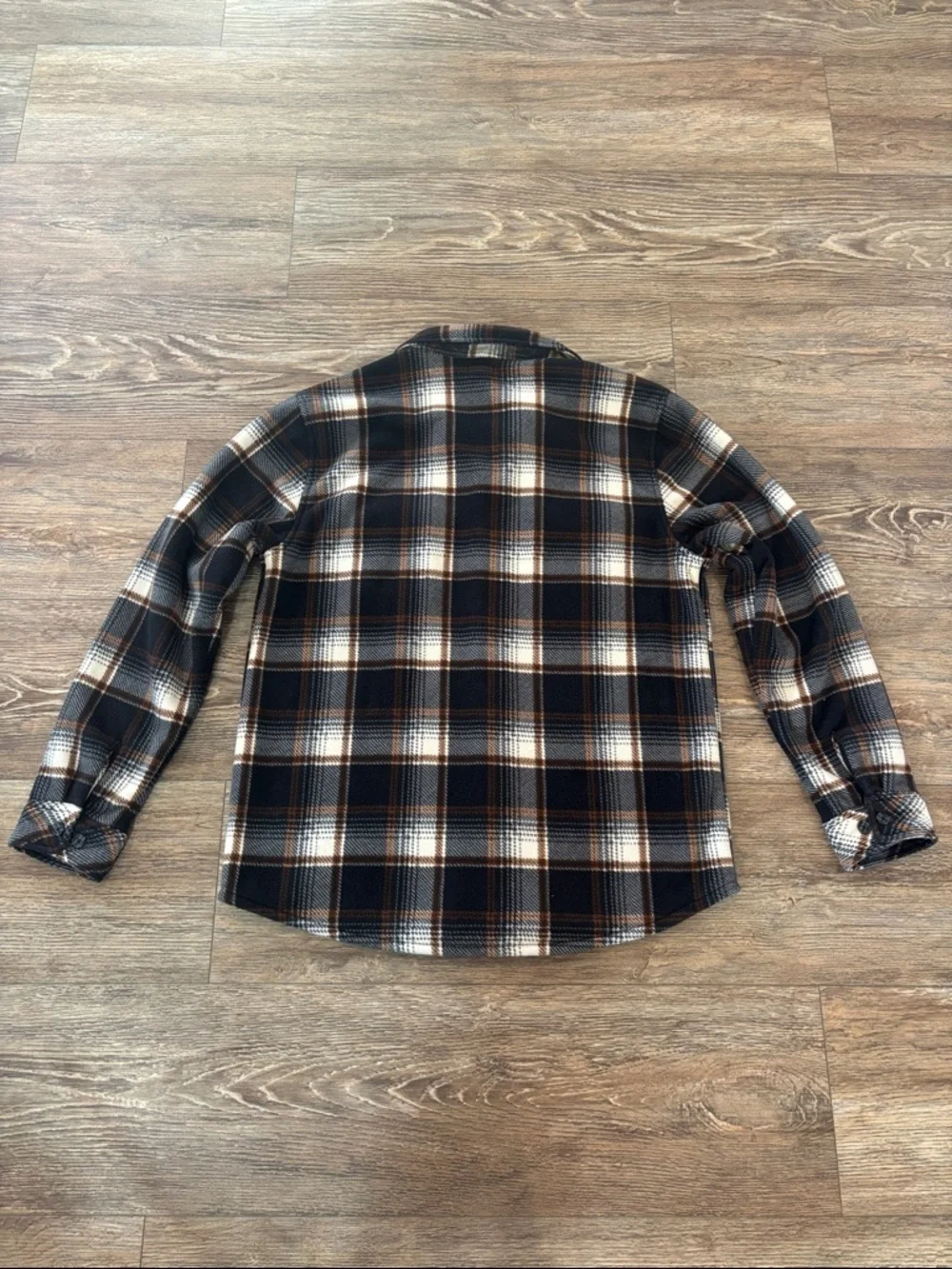 Levi's Microfleece Bonded Sherpa Shirt Shacket Brown Men's Size Large EUC